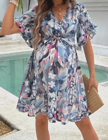 Rochie scurta SHEIN Maternity, mix culori