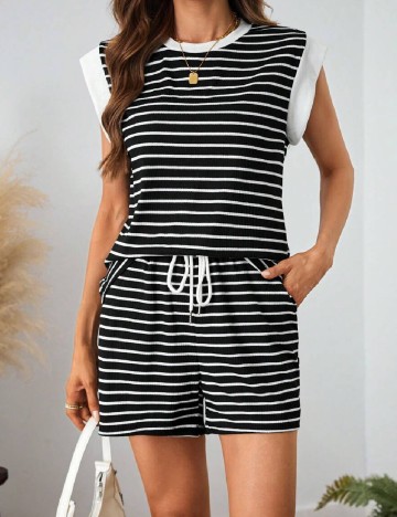 Compleu SHEIN, negru/alb