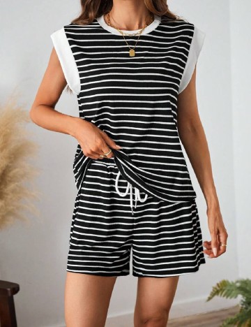 Compleu SHEIN, negru/alb