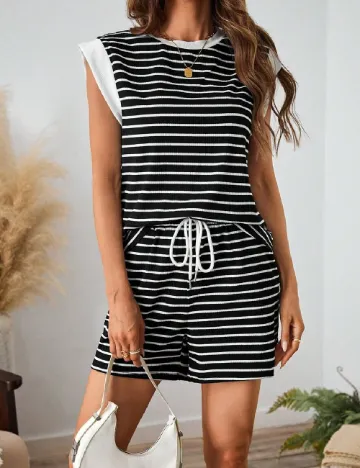 Compleu SHEIN, negru/alb