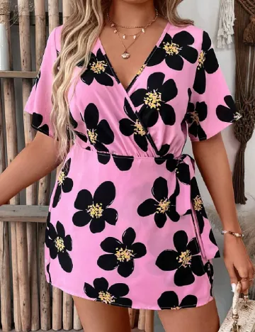 Salopeta SHEIN CURVE, roz