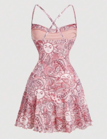 Rochie scurta SHEIN, roz
