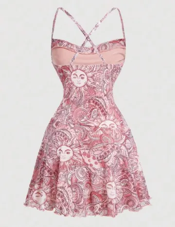 Rochie scurta SHEIN, roz