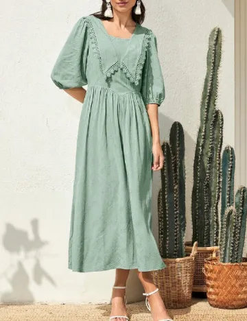 Rochie medie SHEIN, verde