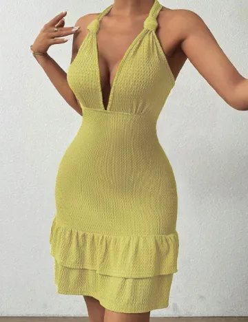Rochie scurta SHEIN, galben