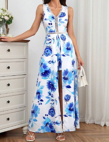 Rochie lunga SHEIN, floral print