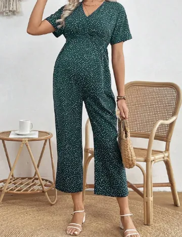 Salopeta SHEIN Maternity, verde