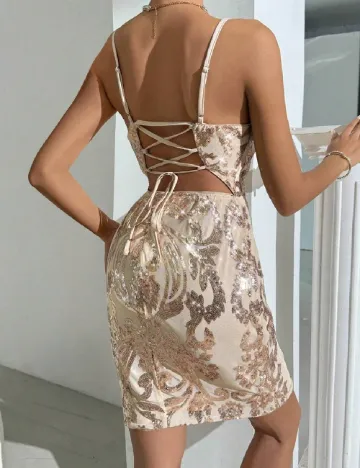 Rochie scurta SHEIN, crem