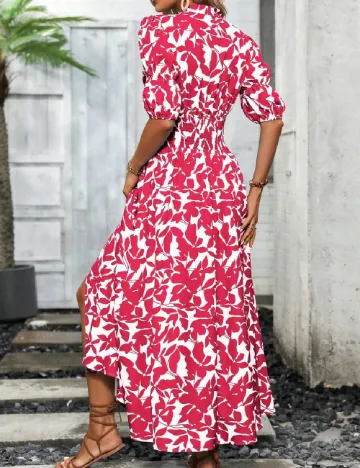Rochie lunga SHEIN, roz/alb