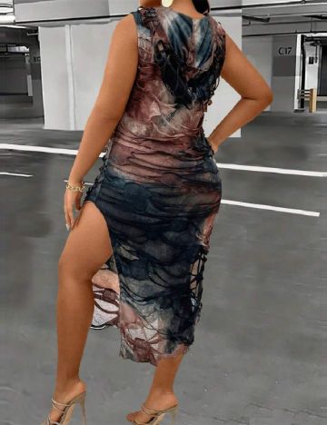 Rochie medie SHEIN CURVE, mix culori