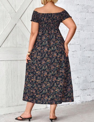 Rochie medie SHEIN CURVE, floral print