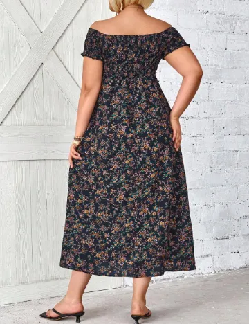 Rochie medie SHEIN CURVE, floral print
