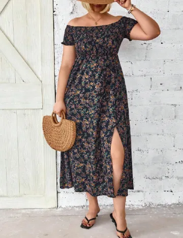 Rochie medie SHEIN CURVE, floral print