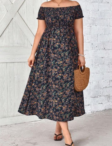 Rochie medie SHEIN CURVE, floral print