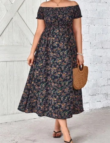 Rochie medie SHEIN CURVE, floral print