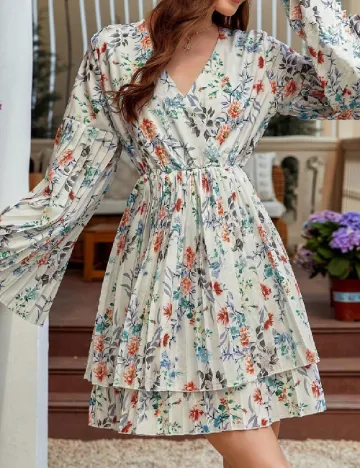 Rochie scurta SHEIN, floral print