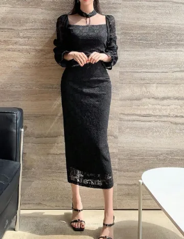 Rochie medie Dazy, negru