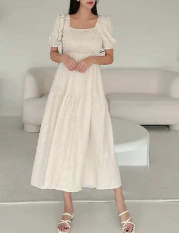 Rochie medie SHEIN, crem