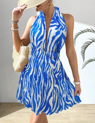 Rochie scurta SHEIN, albastru
