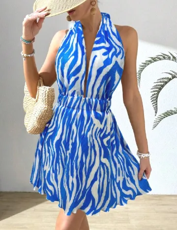 Rochie scurta SHEIN, albastru
