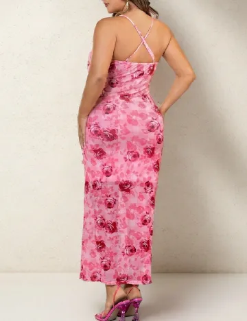 Rochie lunga SHEIN CURVE, roz
