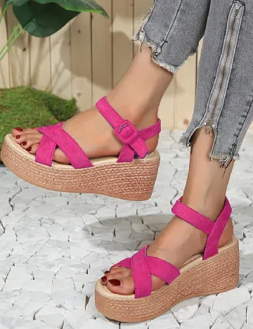 Sandale SHEIN, magenta