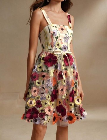Rochie scurta SHEIN, floral print