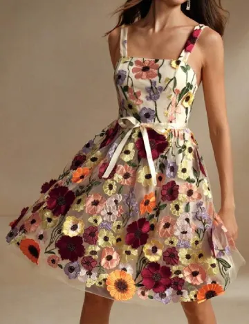 Rochie scurta SHEIN, floral print