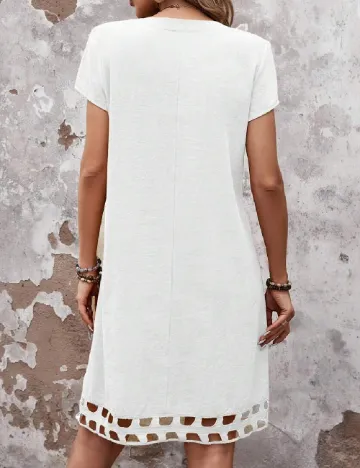 Rochie medie SHEIN, alb