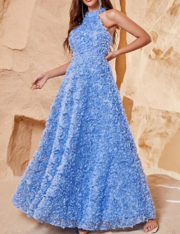 Rochie lunga Faeriesty, albastru