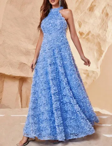 Rochie lunga Faeriesty, albastru