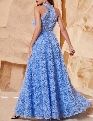 Rochie lunga Faeriesty, albastru