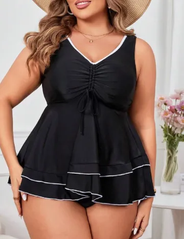 Costum de baie SHEIN CURVE, negru