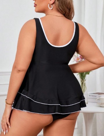 Costum de baie SHEIN CURVE, negru