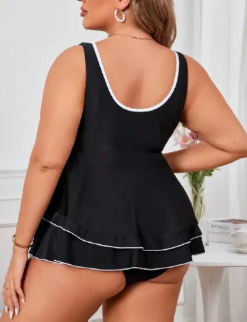 Costum de baie SHEIN CURVE, negru