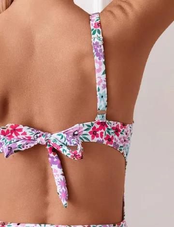 Costum de baie SHEIN, floral print