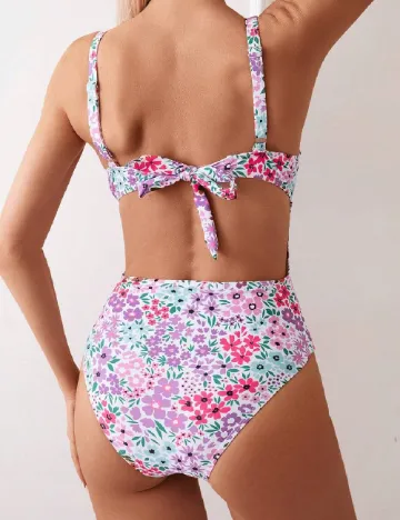 Costum de baie SHEIN, floral print