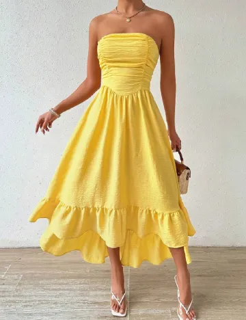 Rochie scurta SHEIN, galben