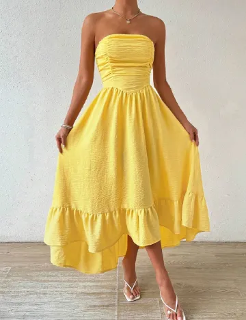 Rochie scurta SHEIN, galben
