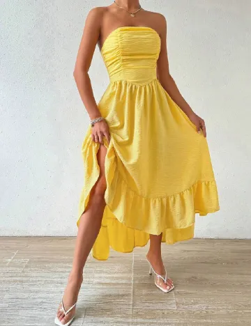 Rochie scurta SHEIN, galben