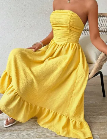 Rochie scurta SHEIN, galben