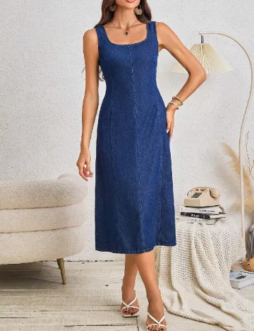 Rochie medie SHEIN, albastru