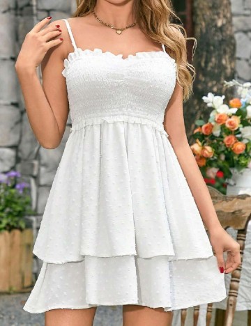 Rochie scurta SHEIN, alb