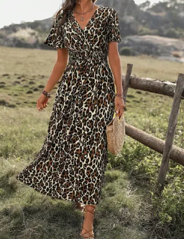 Rochie lunga SHEIN, animal print