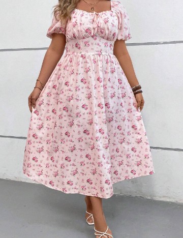 Rochie lunga SHEIN CURVE, roz