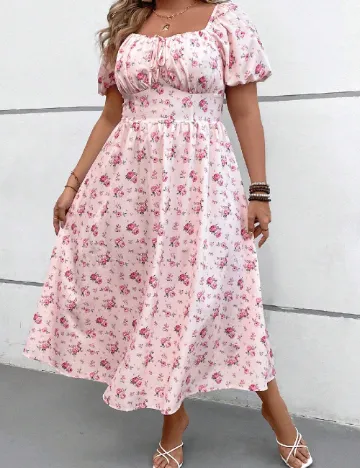 Rochie lunga SHEIN CURVE, roz