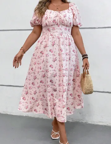 Rochie lunga SHEIN CURVE, roz