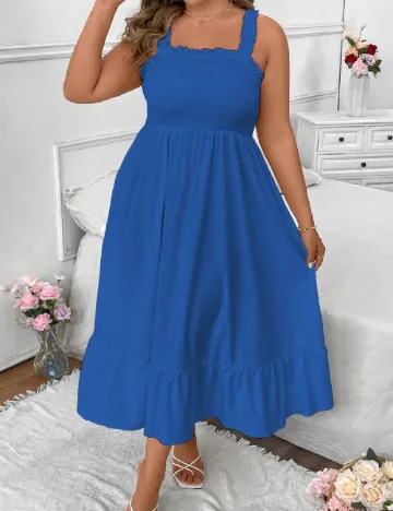 Rochie medie SHEIN CURVE, albastru