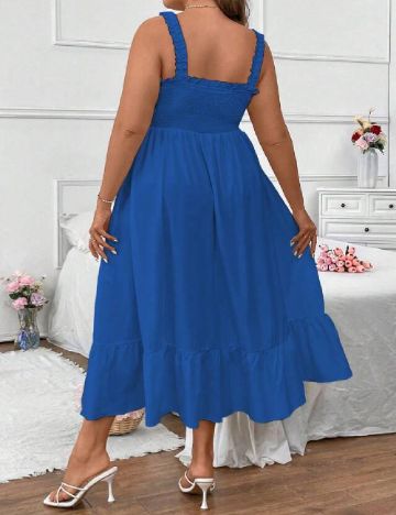 Rochie medie SHEIN CURVE, albastru