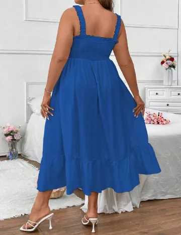 Rochie medie SHEIN CURVE, albastru